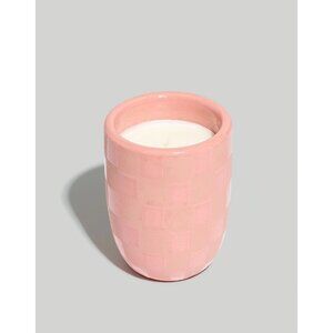 Checkered Ceramic Candle Item NH573